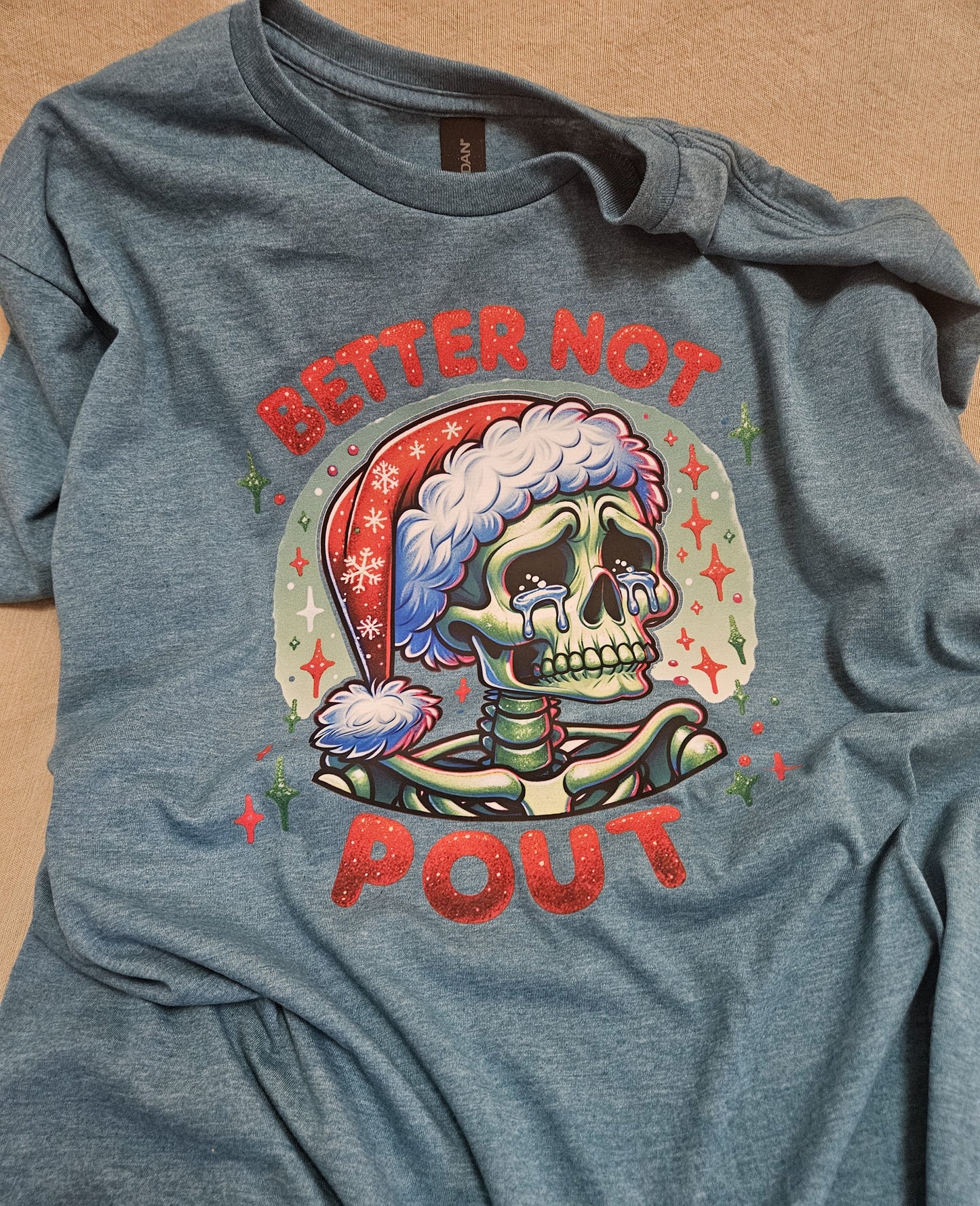 1 Better Not Pout Skeleton Blue