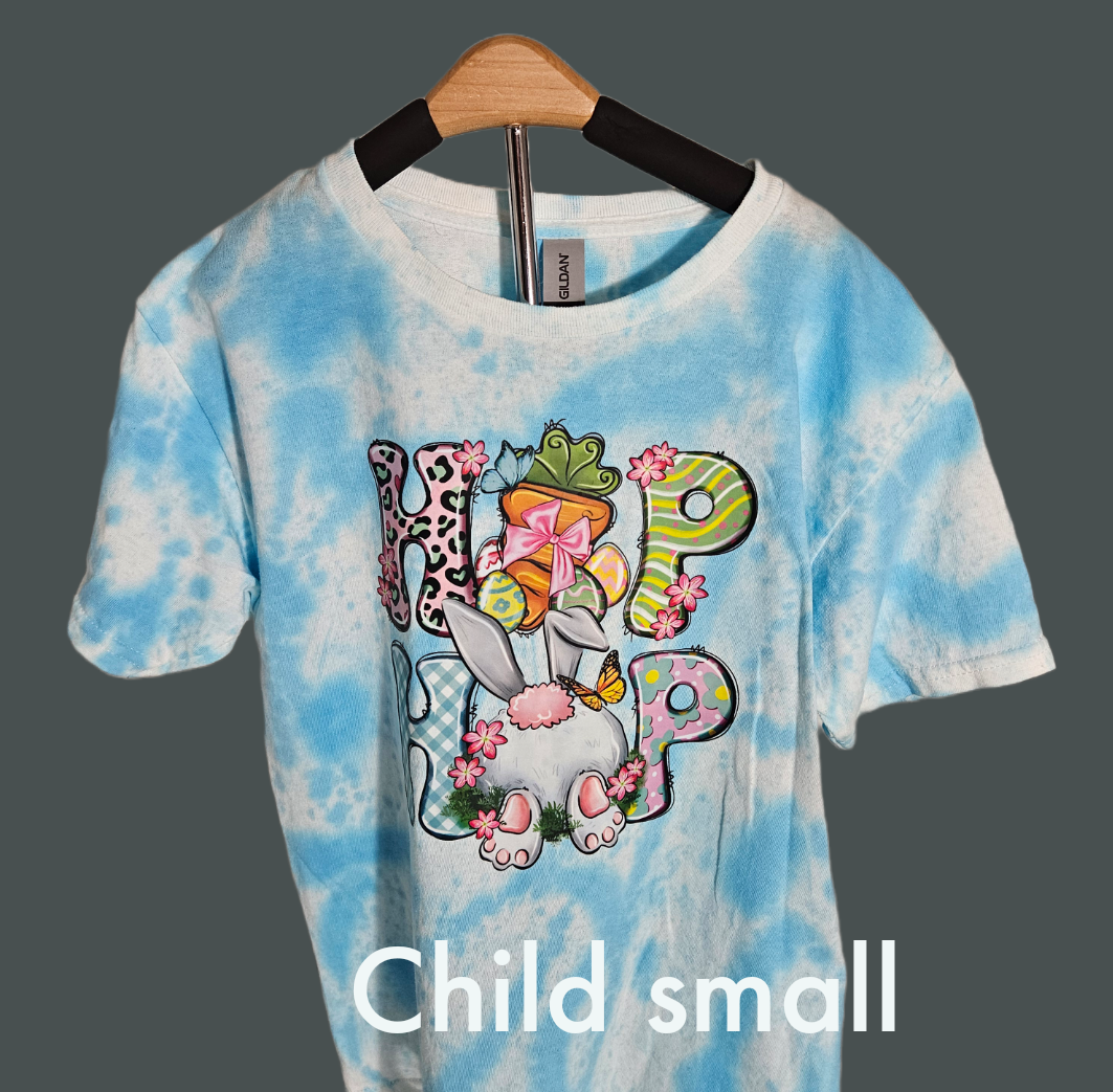Hop Hop (Tye Dye Blue) fits small