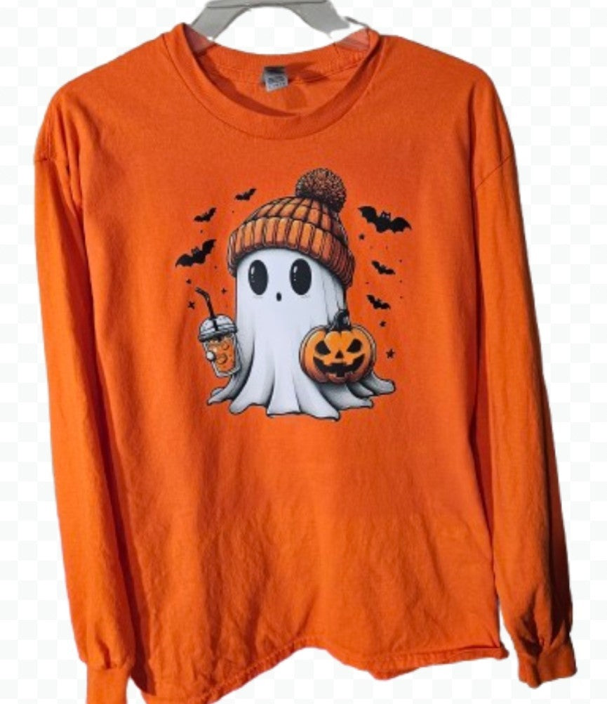 Orange Ghost Long Sleeve