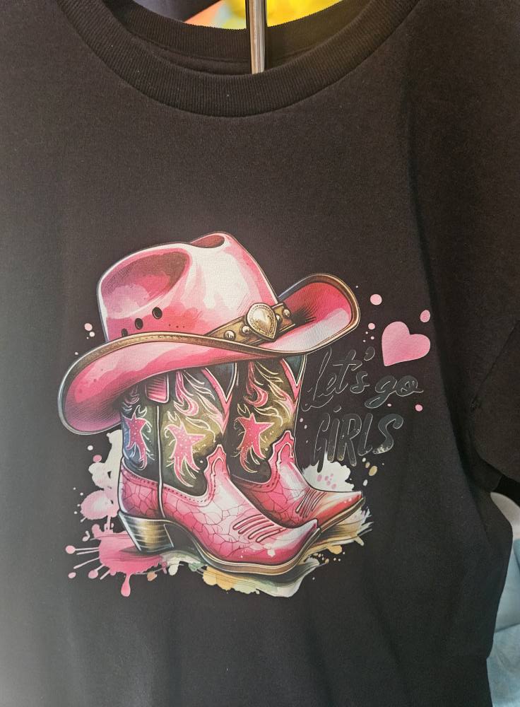 Pink Cowboy Hat and Boots