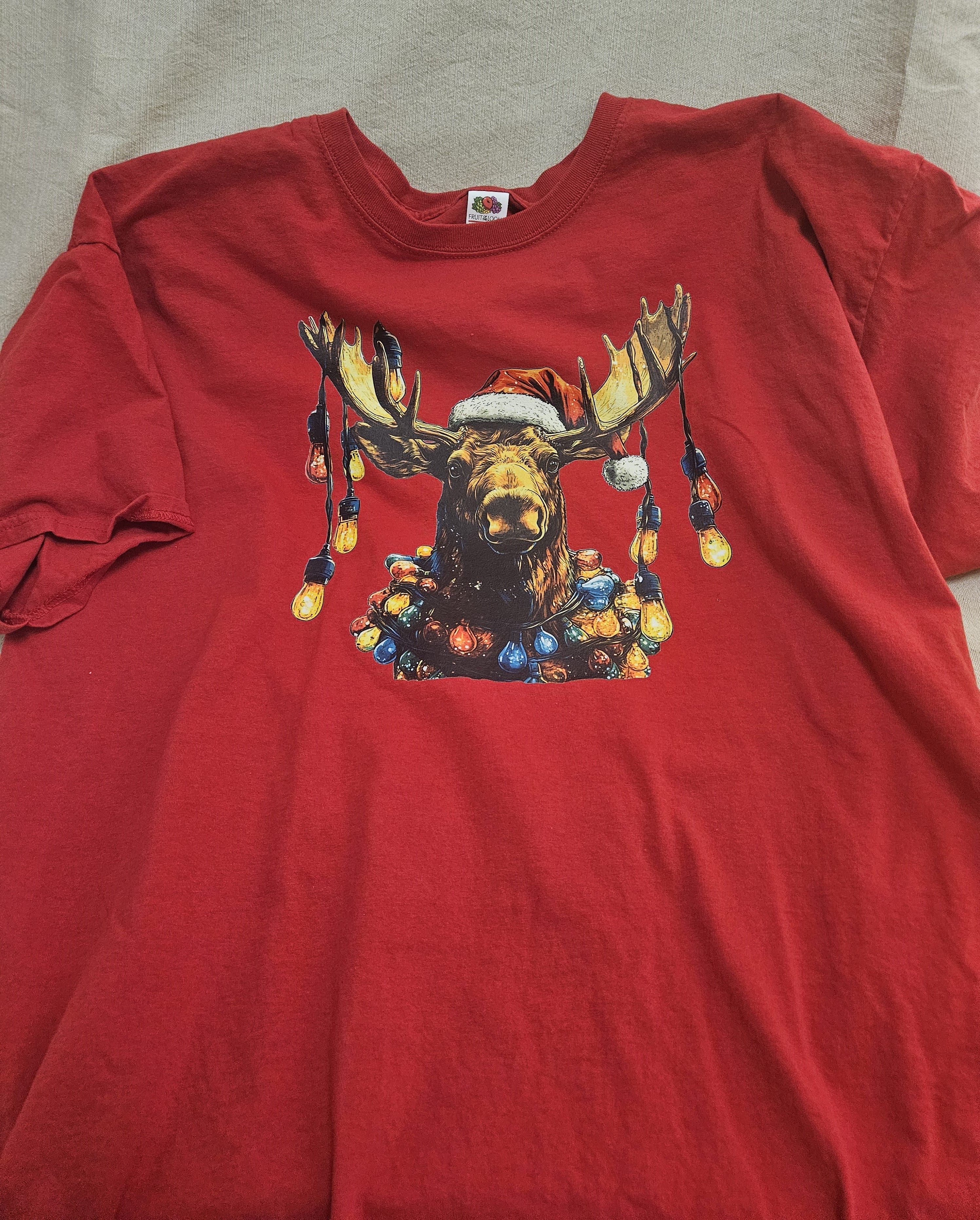 1 Moose with Christmas Lights – Cotton's Closet