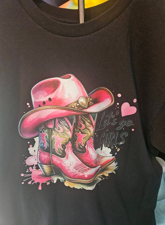 Pink Cowboy Hat and Boots